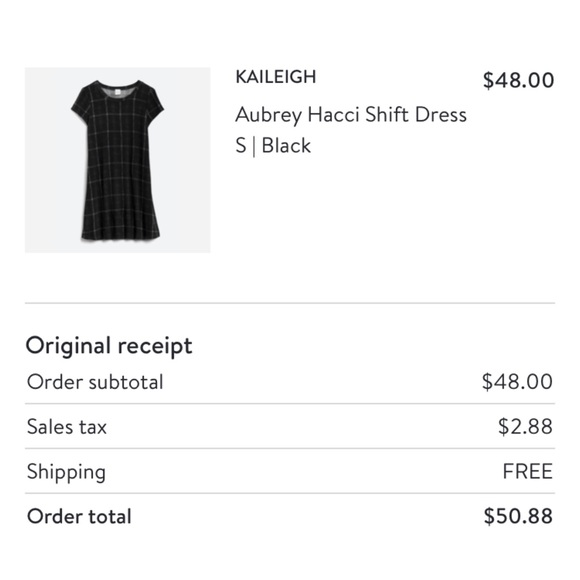 Kaileigh Aubrey Hacci Shift Dress Black - Picture 4 of 11